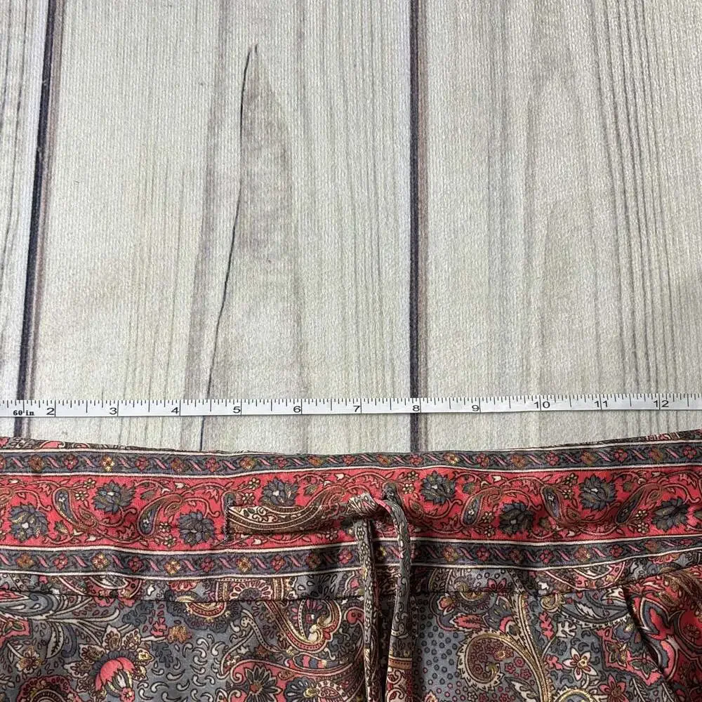 Silk Blend Dakota Designs Hippy Boho Paisley Gold toned Details Size M - Picture 5 of 11